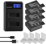 TAOHOME 1350mAh SJ4000 Battery Bateria + Charger Compatible with EKEN H9R H8 H8R SJCAM SJ4000WIFI SJ5000 SJ6000 Sj5000 WiFi M10 SJ7000 SJ8000 SJ9000(4B with Charger)