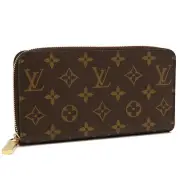 Louis Vuitton Monogram Zippy Wallet M42616 Brown Round Zipper Long