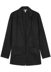 Eileen Fisher Linen Blazer - Black - L (UK 18-20 / XL) L (UK 18-20 / XL)