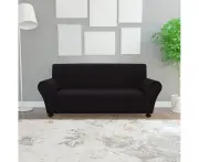 Nnevl Stretch Couch Slipcover Black Polyester Jersey
