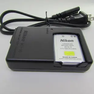 【零點旗艦店】Nikon尼康CoolPix S3100 S3200 S3300 相機EN-EL19電池+充電器+數據線