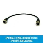 Elinz 4PIN Male to Male connector for 4PIN Reversing Camera
