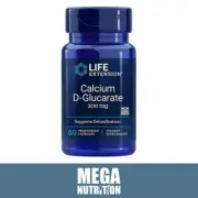 Life Extension Calcium D-Glucarate Super Detoxification 200mg 60 Veggie Capsules
