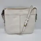 Fossil Jenna Cream Genuine Leather Crossbody Shoulder Bag Purse New with Tags