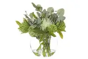 Native Mix Glass Fish Bowl Vase Tabletop Flower Plant Pot Container Decor 32cm
