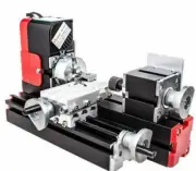12V 24W 20000rev/m Tool Metal Motorized Mini DIY Metalworking Machine Lathe Set