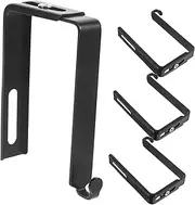 KITANDOVE Adjustable Door Hooks Metal Cubicle Hooks Door Mirror Hanger Tool Installation Multi-Purpose Storage
