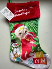 Ruz Cocomelon Green and RED Christmas Stocking Hanging