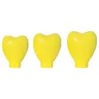3pcs Brush Protective Case Heart Shape Protection Foundation Makeup Brush