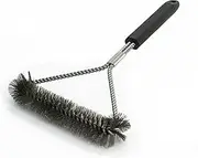 BBQ Buddy Grid Brush - Compact 30cm Grill Brush for Stainless Steel Grates - Wide Head BBQ Grill Cleaning Brush & BBQ Cleaning Tool for Outdoor Grills with Heavy Duty Barbecue Brush Wire Bristles