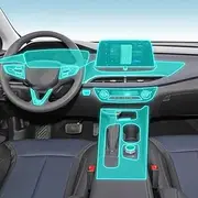 Car Interior Film Dashboard Piano Board Shift Center Console Anti-Scratch Transparent TPU Protection Film Accessories，for Bulck VELITE 6 2019-2023 (Style B for RHD)