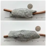 Natural Holey 5”Long & Large Hole Tube Beach Rock Hag Stone Fairy Mystical Magic