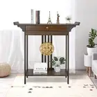 Chinese Style Console Table Entryway Display Stand With Drawer For Living Room