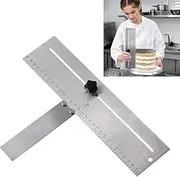 Adjustable Cake Scraper Baking Crisp Corners Cakes Comb Metal Cake Edge Smoother Made Of Stainless Steel DIY Baking Tool