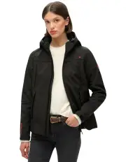 [Superdry] Hooded Classic Trekker jacket in Black