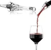 Wine Pourer- Wine Aerator Pourer, Upgrade Wine Pourer Spout for Enhancing Wine Flavor, Wine Air Aerator and Decanter for White and Red Wine