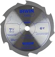Irwin 15702 Fibercut 7-1/4-Inch 6 Tooth Fiber Cement Saw Blade with 5/8-Inch and Diamond Knockout Arbor