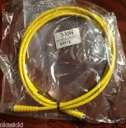 Cable Assembly, RCA plug to RCA plug, yellow rg-59 cable, yellow boots, 6 feet