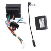 Car Radio Cable with CANBus Box for Opel Astra H Zafira B Power Wiring Harness for Android Headunit Installation Adapter Black