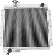 Aluminum Radiator Compatible For 1973-1984 Land Cruiser 40 Series BJ40 BJ42 HJ45 MT 1974 1975 1976 1977 1978 1979 1980 1981