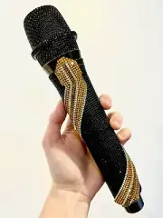 Rhinestone Snake Wireless Karaoke Microphone + Receiver System - Rechargeable
