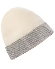 Brodie Cashmere Lurex Turn Up Cashmere Beanie