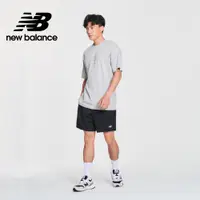 在飛比找PChome24h購物優惠-【New Balance】吸濕排汗拉鍊口袋短褲_男性_黑色_