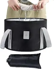 jopiuieo Insulation Foot Soaking Bag - Foot Soaking Bucket Portable Travel Folding Foot Washing Bag | Portable Foot Spa Soaking Feet Home Pedicure Basin Outdoor Camping