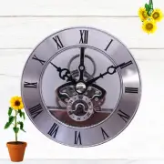 Silver Ancient Clock Gear Garden Clocks Antique Movement Alarm