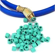 100 Pcs Charging Hose, Sealing O Ring Kit Replacement, Car Air Conditioning Repair Gaskets, A/C 1/4" Rubber Manifold Gasket Seals, Automotive Refrigeration Repair Tool (Green)