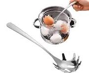Noodle Spoon Pasta Spoon | Pasta Server Utensil - Long-Handle Pasta Scoop, Spaghetti Server Utensil, Spaghetti Spoon Stainless Steel Pasta Server, Noodle Strainer Spaghetti Strainer, Pasta Colande