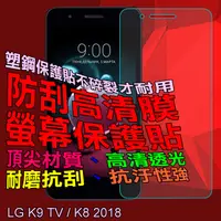 在飛比找PChome24h購物優惠-LG K9 TV / K8 2018 防刮高清膜螢幕保護貼