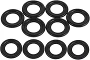 10pcs Oil Pan Screws and Gaskets Oil Drain Plug Gasket Drain Bolt Crush Washer Engine Oil Pan Gasket Kit Crush Washer Oil Drain Plug Washer Drain Plug Seal Drain Seal Black Rubber