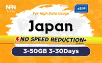 在飛比找KLOOK 客路優惠-日本3 - 30天eSIM 4G上網卡（3 - 50GB）