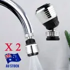 2X 360 Rotate Swivel Aerator Tap head Faucet Nozzle Water Saving Tap Filter Sink
