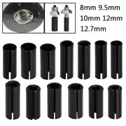 Black Carbon Steel CNC Router Bit Adapter Collet Milling Cutter Tool Holder
