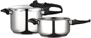 Fagor "Duo" Stainless Steel Pressure Cooker Combo Set 4L & 6L