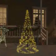 1.8m Christmas Tree Xmas Decor Flag Pole Warm White LED Lights Decor 180cm