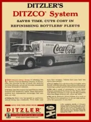 1962 Style Ditzco Finish - Dayton Coke Truck NEW METAL SIGN: 9x12" Free Shipping