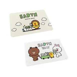 LINE FRIENDS 環保系列 硬式珪藻土地墊 腳踏墊 防潮 熊大/莎莉 收納王妃 現貨 廠商直送