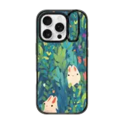 iPhone 16 Pro Impact Ring Stand Case MagSafe Compatible Spring Time Bunnies