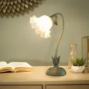 Vintage Bedside Flower Lamp Room decoration green LED light adjustable direction