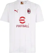 A.C. Milan Unisex Kids Maglia Prematch Football Training Jersey Official Product for Boys, White, 14 Years