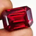 A+ Certified Natural Red Ruby From Burma 50.35 Ct+ Emerald Cut Loose GK Gemstone