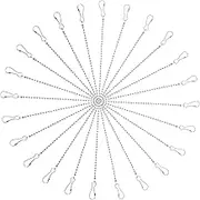 LIGIGWASH 20pcs Alloy Hanging Chains with Hooks for Bird Feeders Planters and Garden Ornaments Easy to Install for Indoor Outdoor Use
