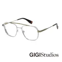在飛比找PChome24h購物優惠-【GIGI Studios】經典飛行框鈦製光學眼鏡(銀 - 