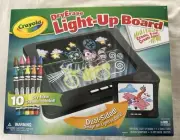 Crayola Dry Erase Light-Up Board • NiB Crayons Included • Dual Sided Drawing