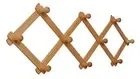 Wooden Expandable Peg Rack Wall Hanger Hooks Door Hanger Cloth Hanger