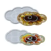 DIY Cloud Shape Plate Tray Molds Plate Dish Container Resin Casting Mould