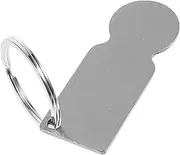 GRIRIW Grocery Cart Token Stainless Steel Portable Trolley Remover Keychain Lightweight DIY Blank Token for Shopping Trolley for Easy Use and Convenience